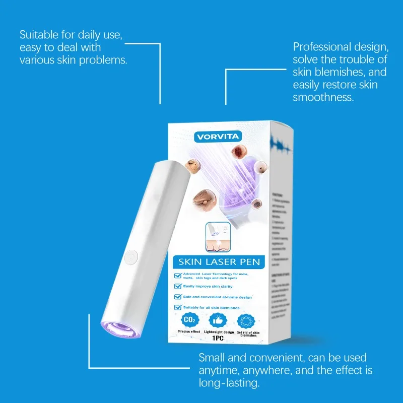 사마귀 제거 도구 레이저 펜 스킨 케어 펜, 바디, 얼굴, 피부, 현장 청소, 특히 가볍고 휴대용 홈 디자인