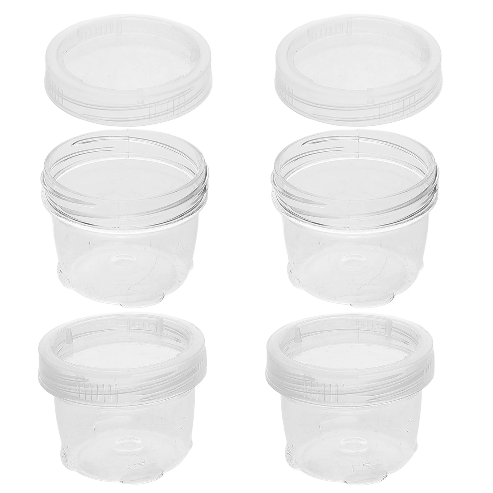 

1 set Clear Plastic Spice Jars Seasoning Shakers With Caps Durable Reusable Storage For Pepper Spices Leakproof Design Food Safe
