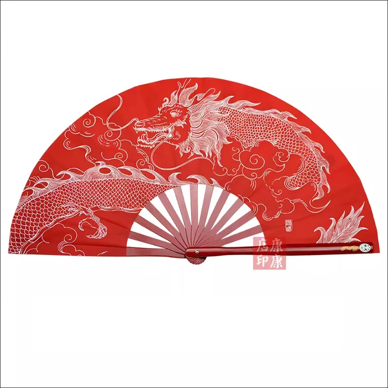 Kung Fu Tai Chi Fan Bamboo 33cm High-grade Right Hand Performance Fan Martial Arts Fans Wushu Products