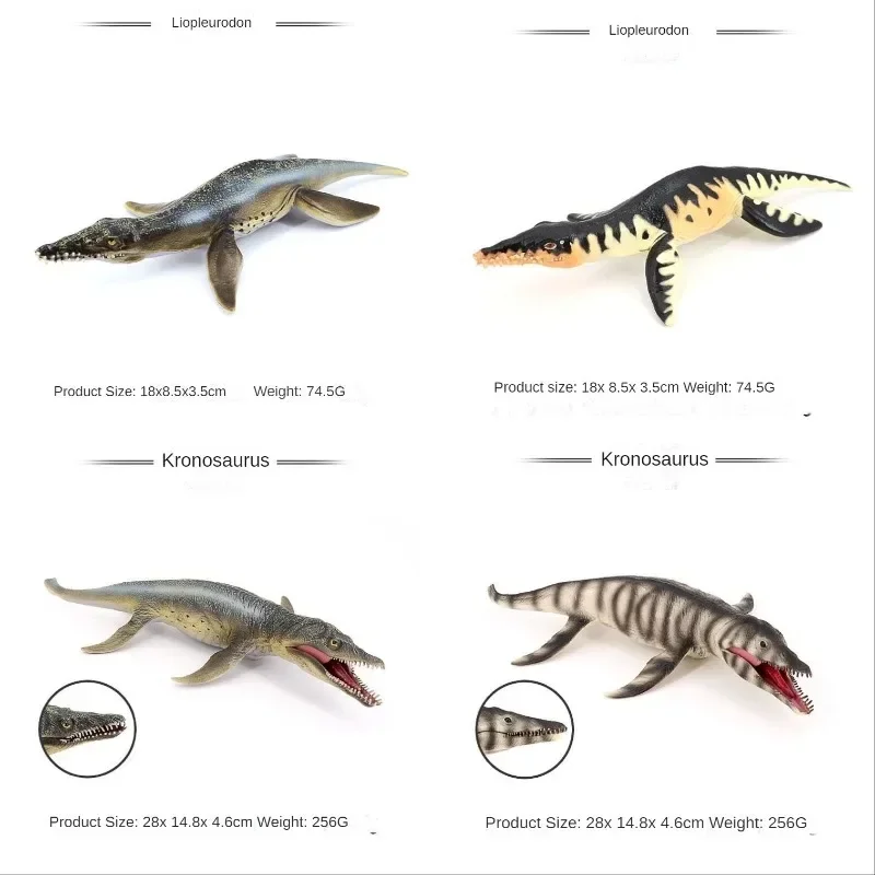 مجموعة نماذج الديناصورات الواقعية: رورينج ريكس، التيروصور، مخلوق طويل الرقبة، وتماثيل لعبة التنين المسننة