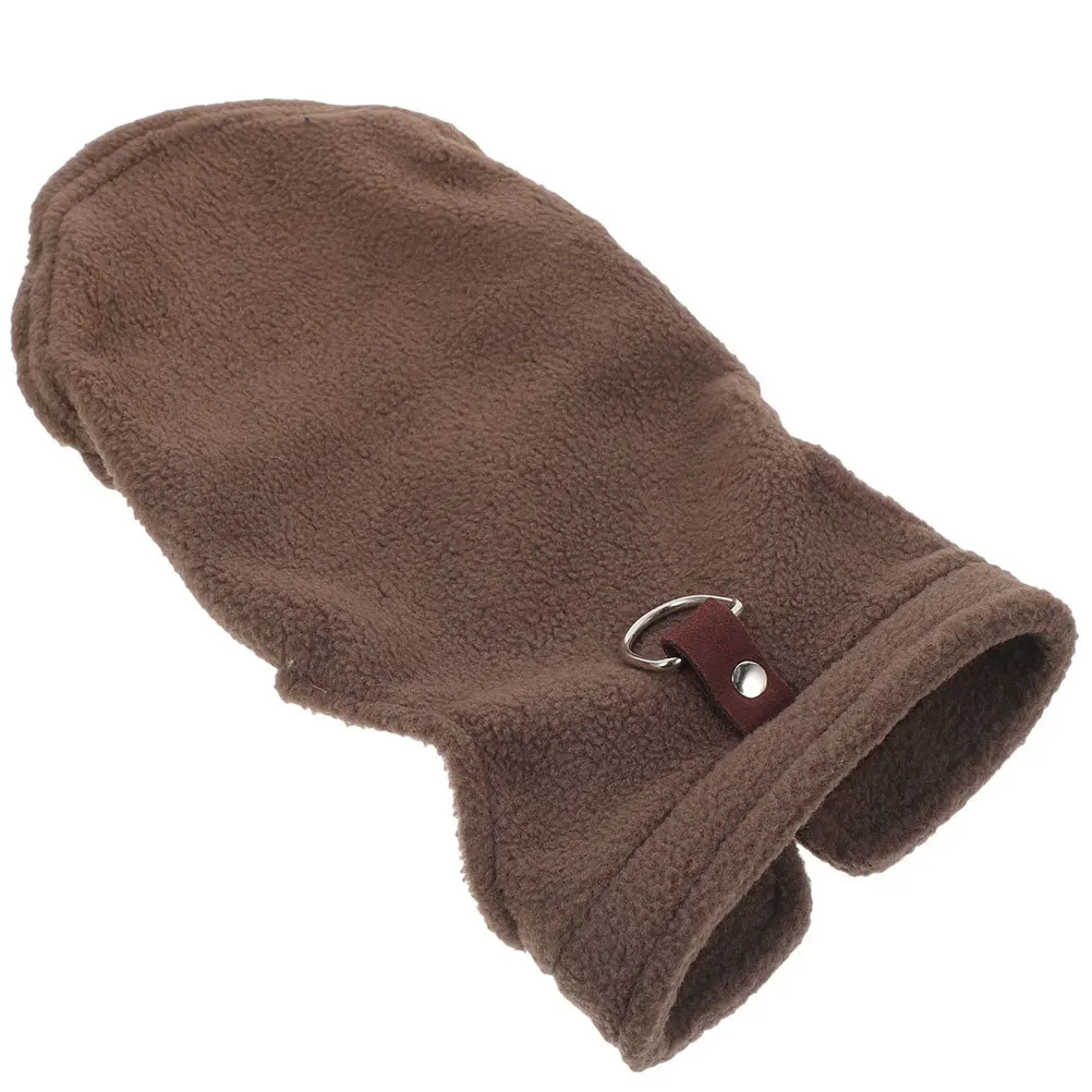 

Dog Fleece Vest Winter Sleeveless Warm Pet Vest for Small Dogs Outdoor Use M Size Cute Solid Color Pup Waistcoat