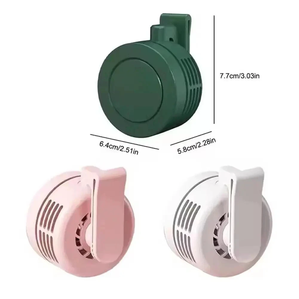 Mini Clip Fan Hanging Waist Neck Fan Girl Electric Air Cooling Fan USB Leafless Fan For Outdoor Camping Fishing Car Accessorie image 6
