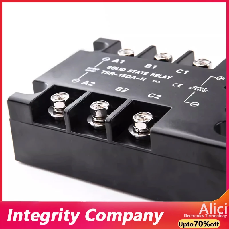 TSR-10DA/15DA/25DA/40DA/60DA/80DA-H Dc control AC three-phase contactless Solid state relay TSR-100DA-H