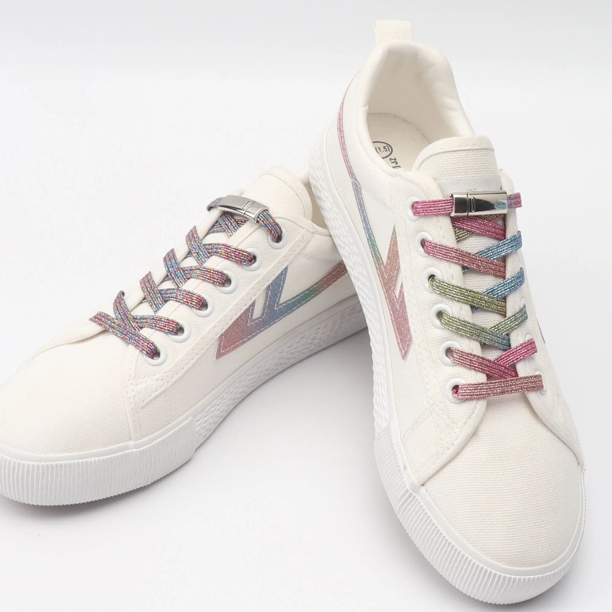 Magnetische Schnellverschluss-Schnürsenkel ohne Binden, Elastische Metall-Schnürsenkel, Flach, für Kinder und Erwachsene, Unisex, Sicherheit, Freizeit, Sneaker, Lazy Shoelace