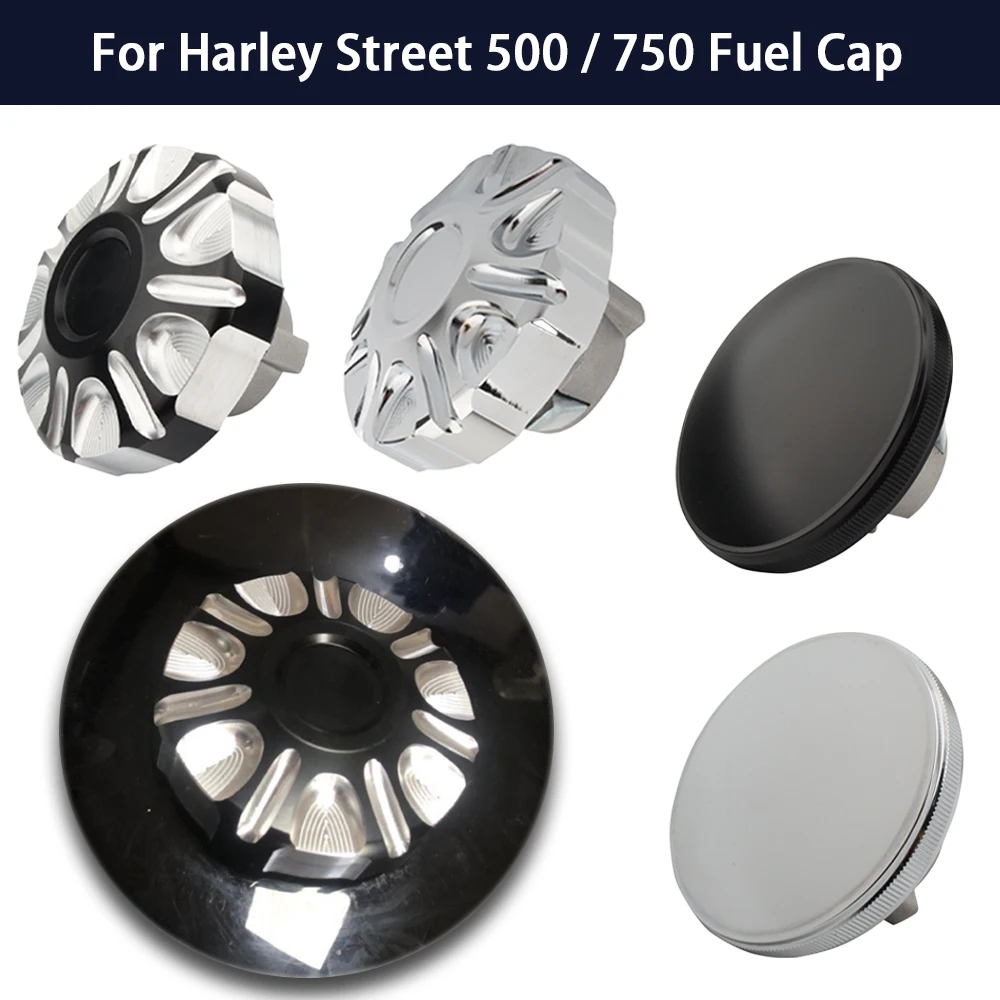 

XG750 XG500 Motorcycle Fuel Tank Gas Cap Black Vented Knurled Oil Caps Cover CNC Aluminum For Harley Street 750 500 2015-2024