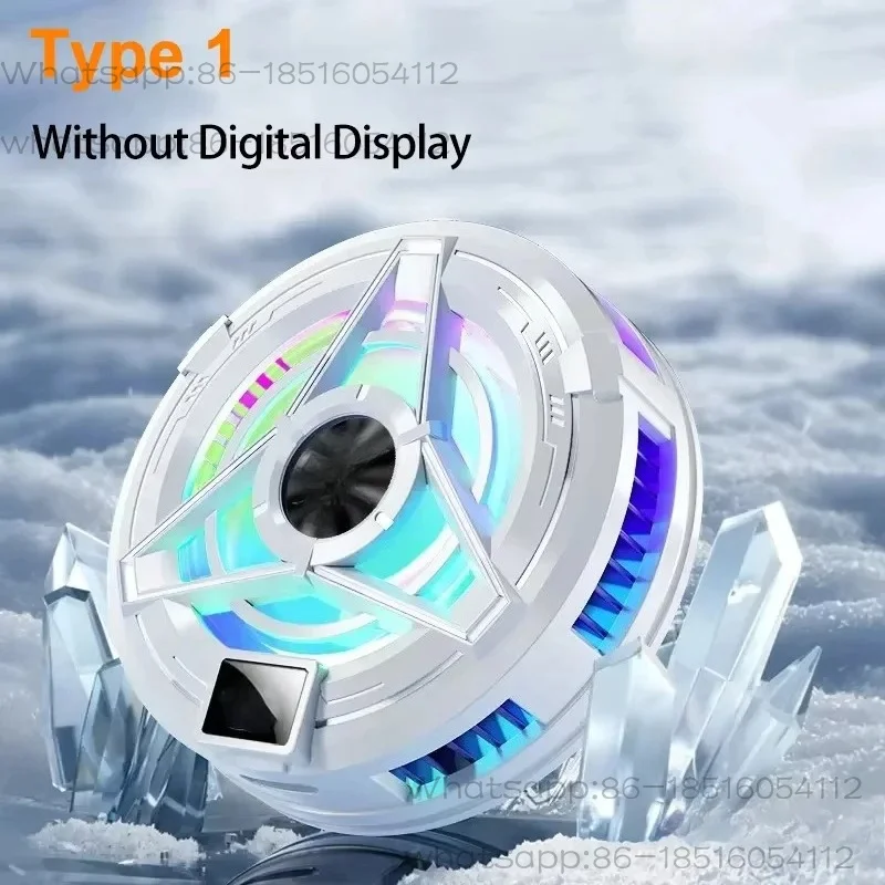 Magnetic Phones Cooler Back-Clip 2 in 1 Game Cooler Semiconductor Fast Phone Cooling Fan for IOS Android Phone