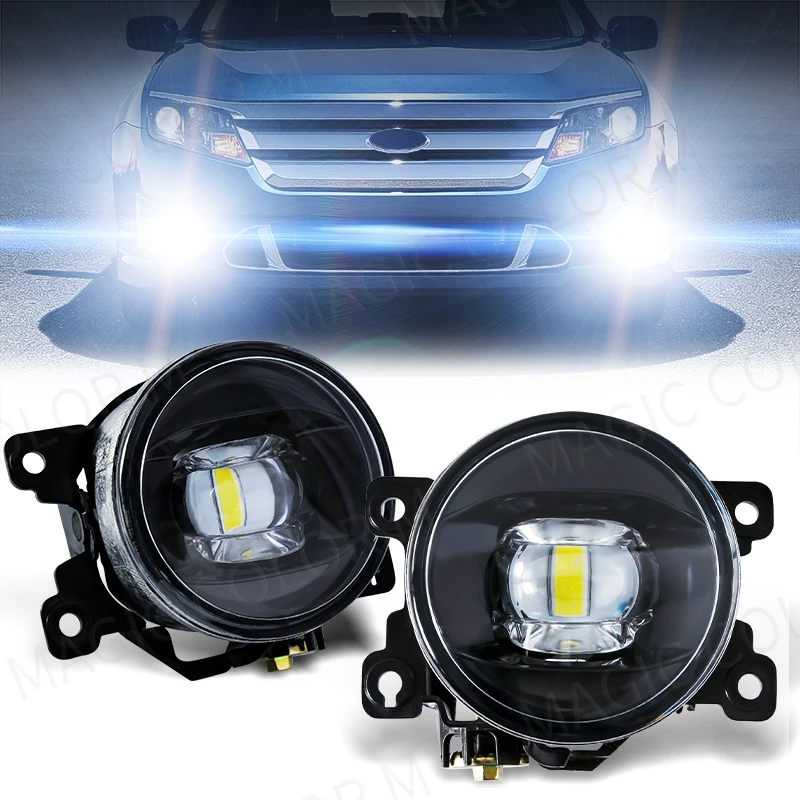 

Super Bright LED Lens Car Fog Lamp Assembly Fit For Honda Civic Accord CR-V Fit City For Ford Focus Fusion Fiesta C-Max 120W