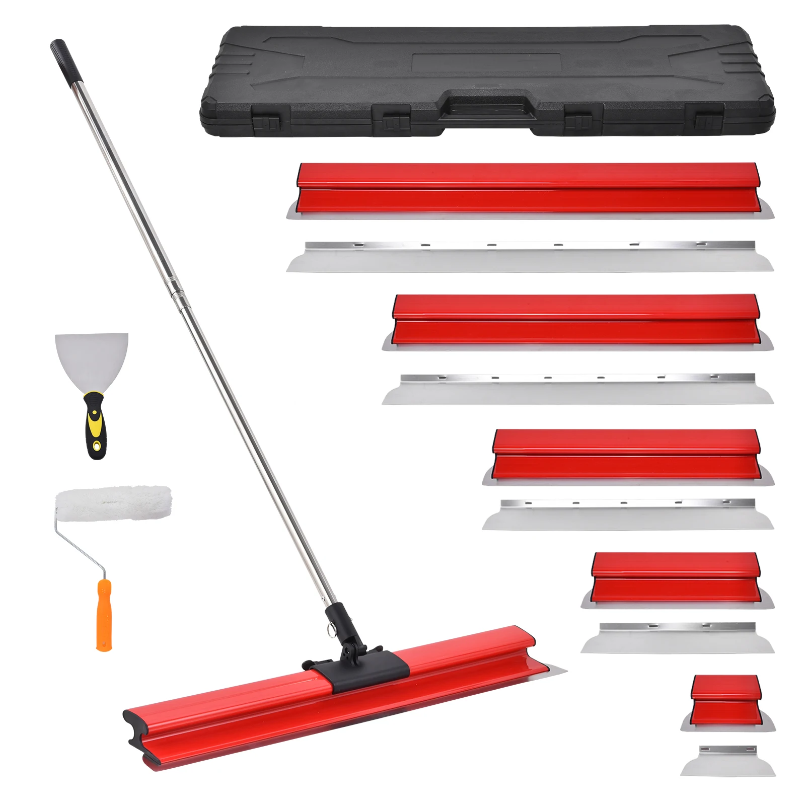 Szpachelka do szpachli, ergonomiczne narzędzie do skrobania farby, zestaw szpachelek do wygładzania płyt gipsowo-kartonowych do wyściółania ścian, sufitów, płyt gipsowych
