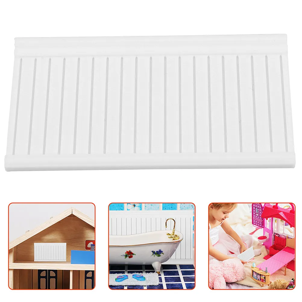 

2Pcs Miniature Wainscoting Wall Panels for Dollhouse Decor Elegant Interior Detailing Realistic Finish Ideal for Mini Home and