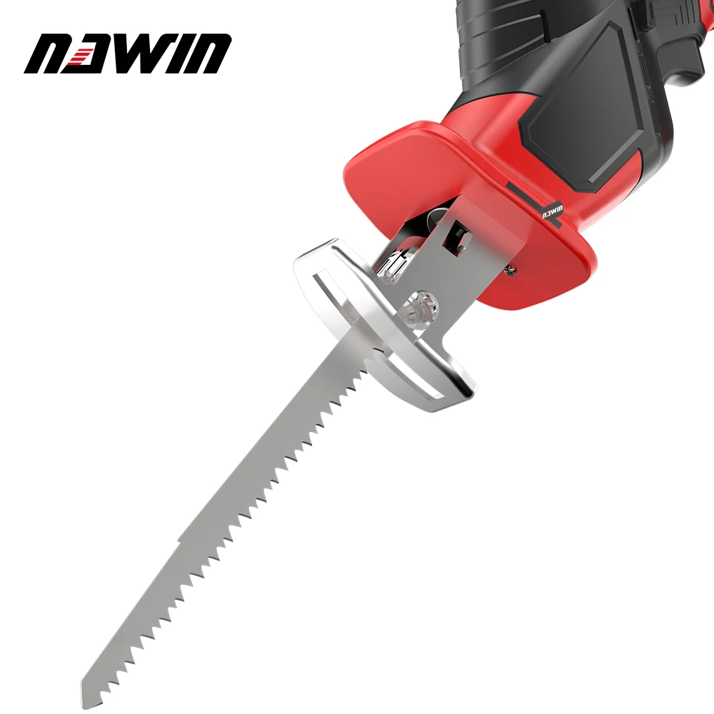 NAWIN Brushless Reciprocating Saw Power Tool Reciprocating Saw Metal Cutting Wood Cutting Tool Electric Drill Accessory