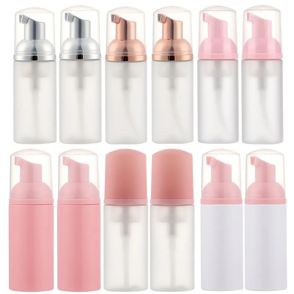 1Pc 50ml Plastic Refillable Bottles Soap Shampoo Foaming Mousses Liquid Dispenser Pump Container Useful Empty Lotion Bottling