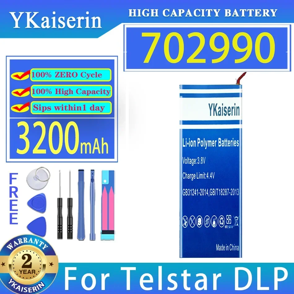 High Capacity 3200mAh Dlp Projector Battery for Telstar DLP 702990