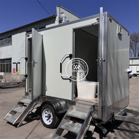 Prefab Shower Rooms Portable Bathroom Outdoor Camping Mobile Toilet Trailer Luxury Restroom Trailer with DOT
