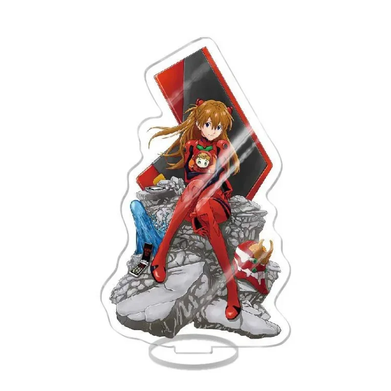 EVA EVANGELION Cartoon Anime Cute Surrounding Asuka Mari Makinami Illustrious Shinji Ikari Creative Acrylic Desktop Ornament