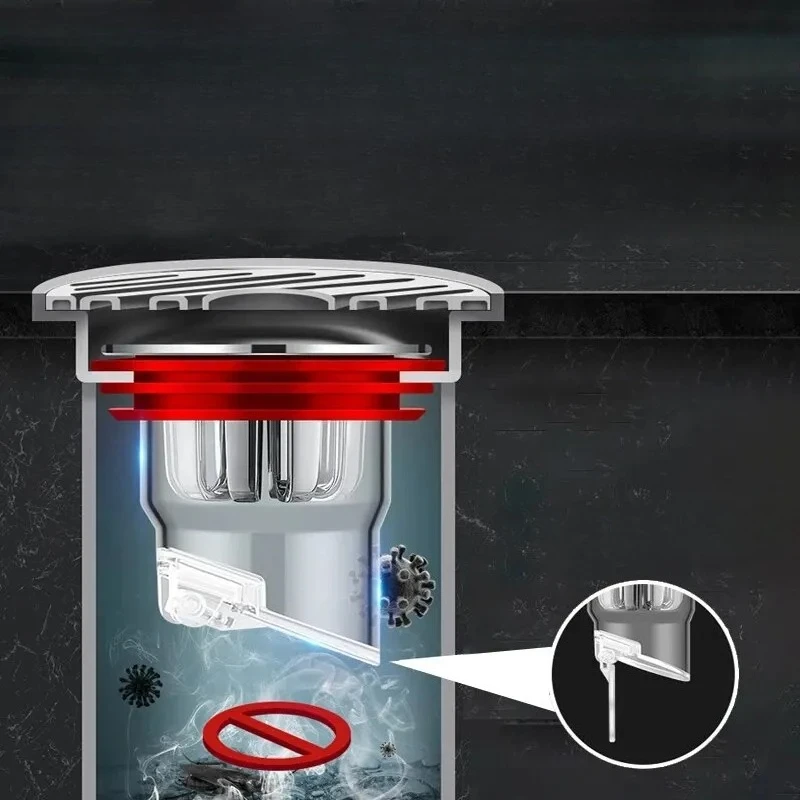 Odor Proof Floor Drain Valve Sewer Core Backflow Preventer Shower Plug for Kitchen Bathroom Toilet Drainage System Accessory