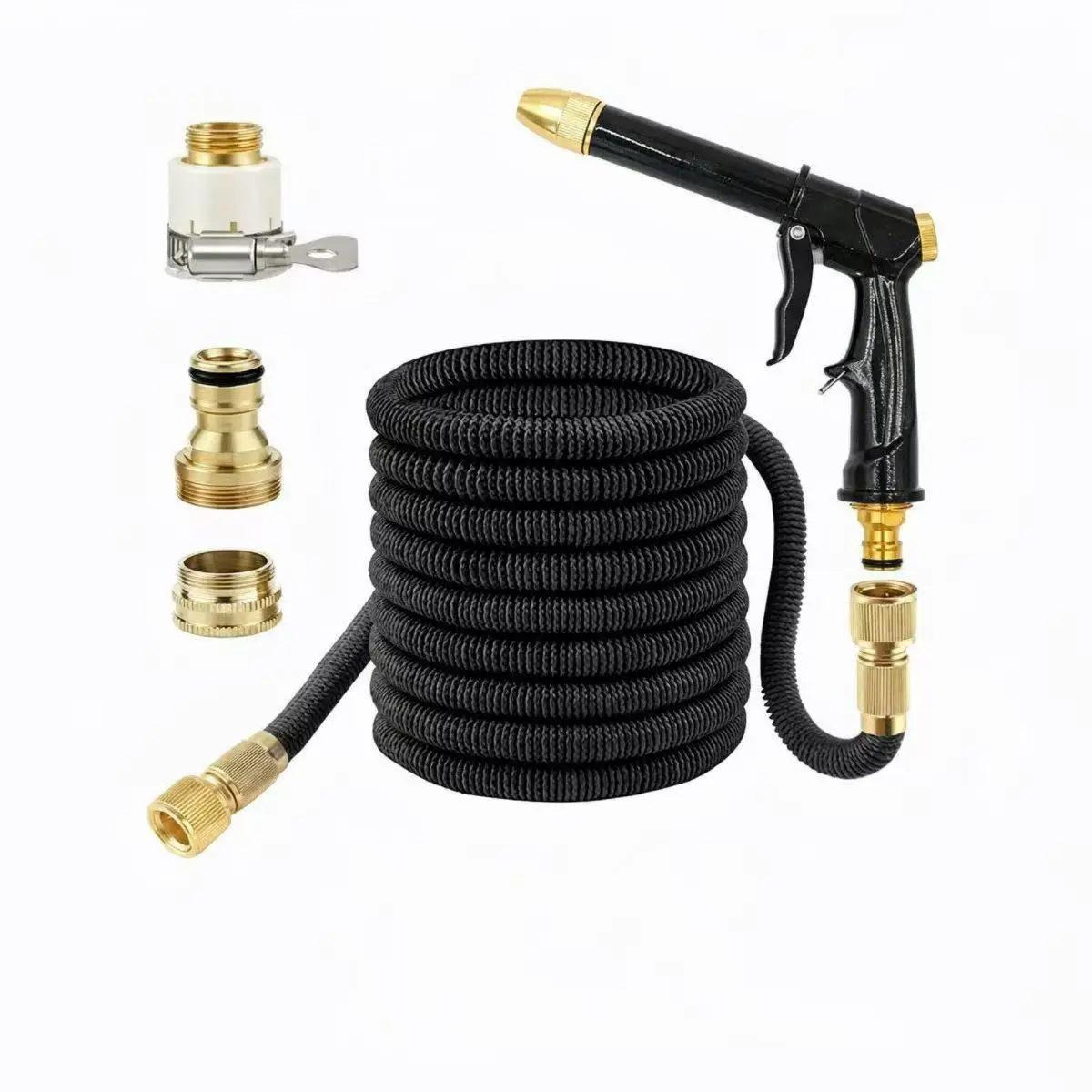 New Expandable Magic Hose High Pressure Car Wash Hose With Spray Gun Set Outdoor Watering Irrigation Tool Garden Hose