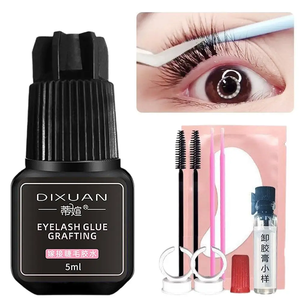 Waterproof Eyelash Extension Glue para iniciantes, insípido, olhos abertos, beleza, rápida, Dr, K0U7