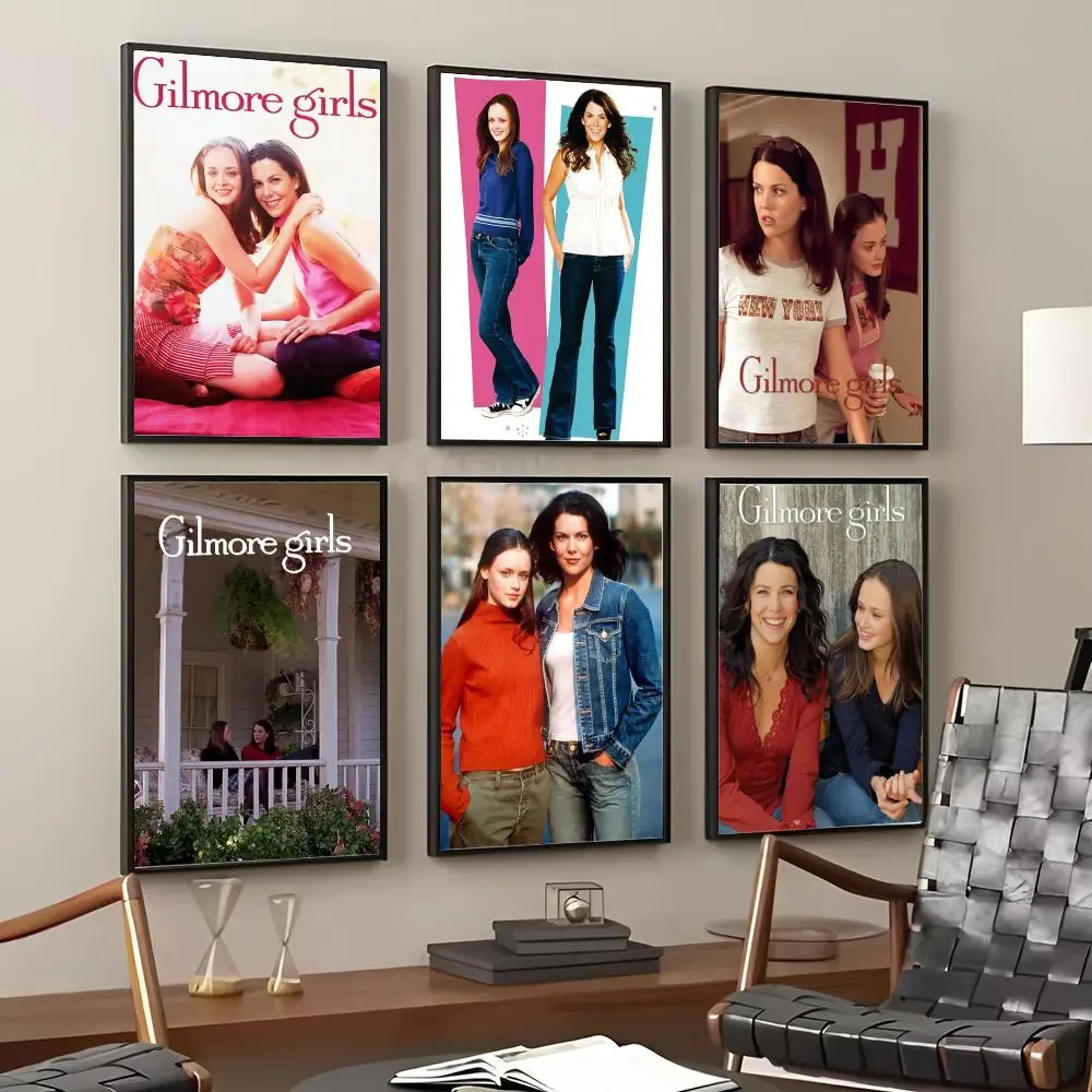 G-gilmore Girls TV Painting Calligraphy Cotton Canvas Wall Art Poster Quality Decor Painting for Home Decor