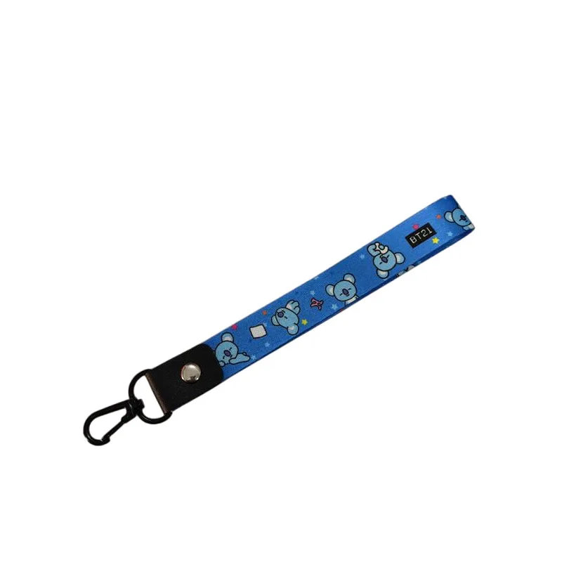 BT21 koya mang shooky chimmy tata cartoon cute lanyard for men and women students mobile phone ID anti-lost neck hanging rope view 3