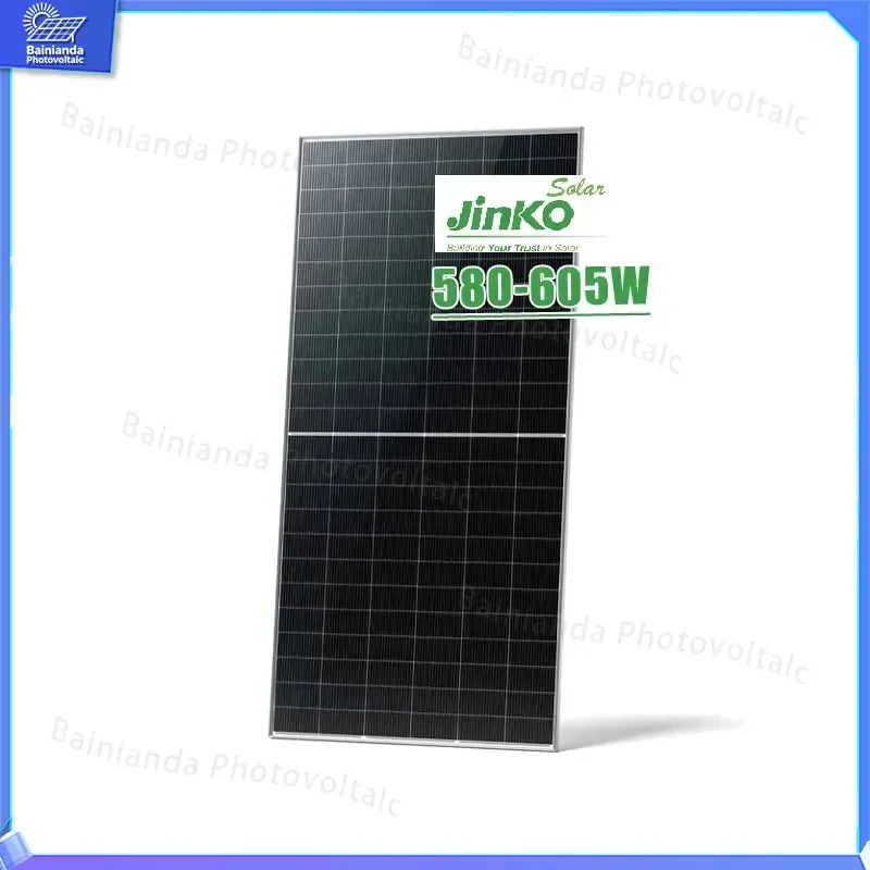 Monocrystalline Solar Panel 580W 590W 600W 605W N Type PV Module CE TUV Certified for Home Rooftop Solar System Off Grid On