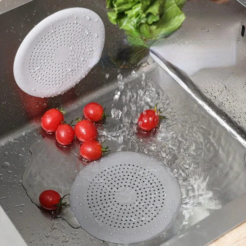 1pc Round Hair Filter Sink Anti-blocking Strainer Shower Floor Catcher Stopper Sewer Outfall Filter Kitchen Bathroom Accessories