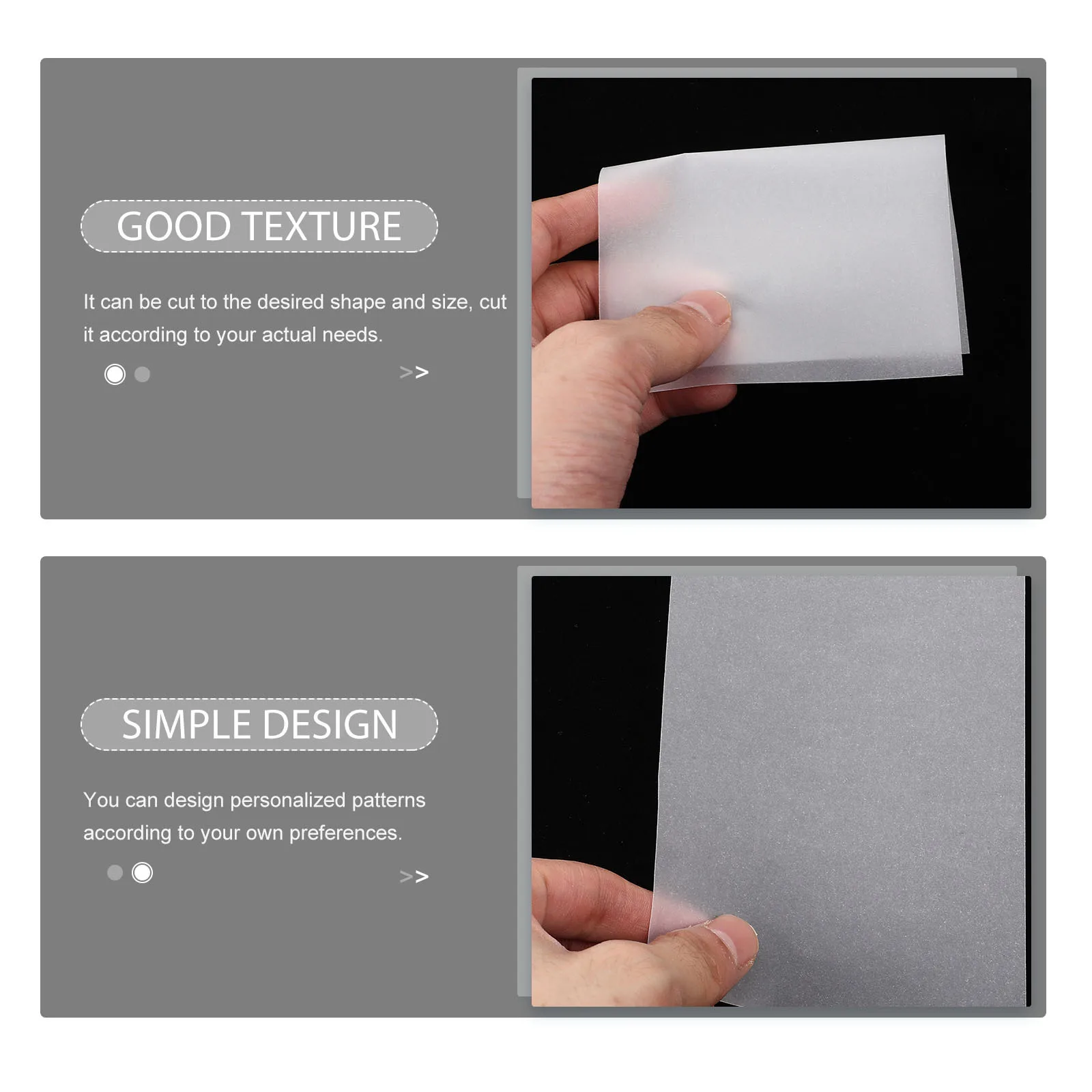 

2pcs Drawing Tracing Paper For Diy Painting Wood Clay Ceramic Metal Art Craft Lightweight Copy Sheets Portable