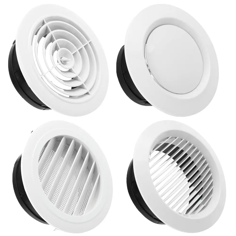 100/150mm Various Shapes Air Vent Extract Valve Grille Air Circulation Vents Cover  Round Ducting Ventilation Cover Accessories