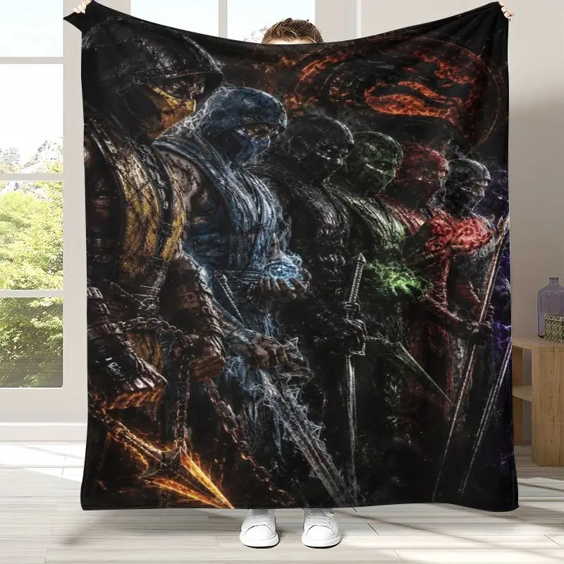 Fighter Mortal Kombat Game Movie Soft Flannel Throw Blanket,Cozy Warm Blanket for Bed,Sofa,Living Room,Picnic,Home Decor,Gift