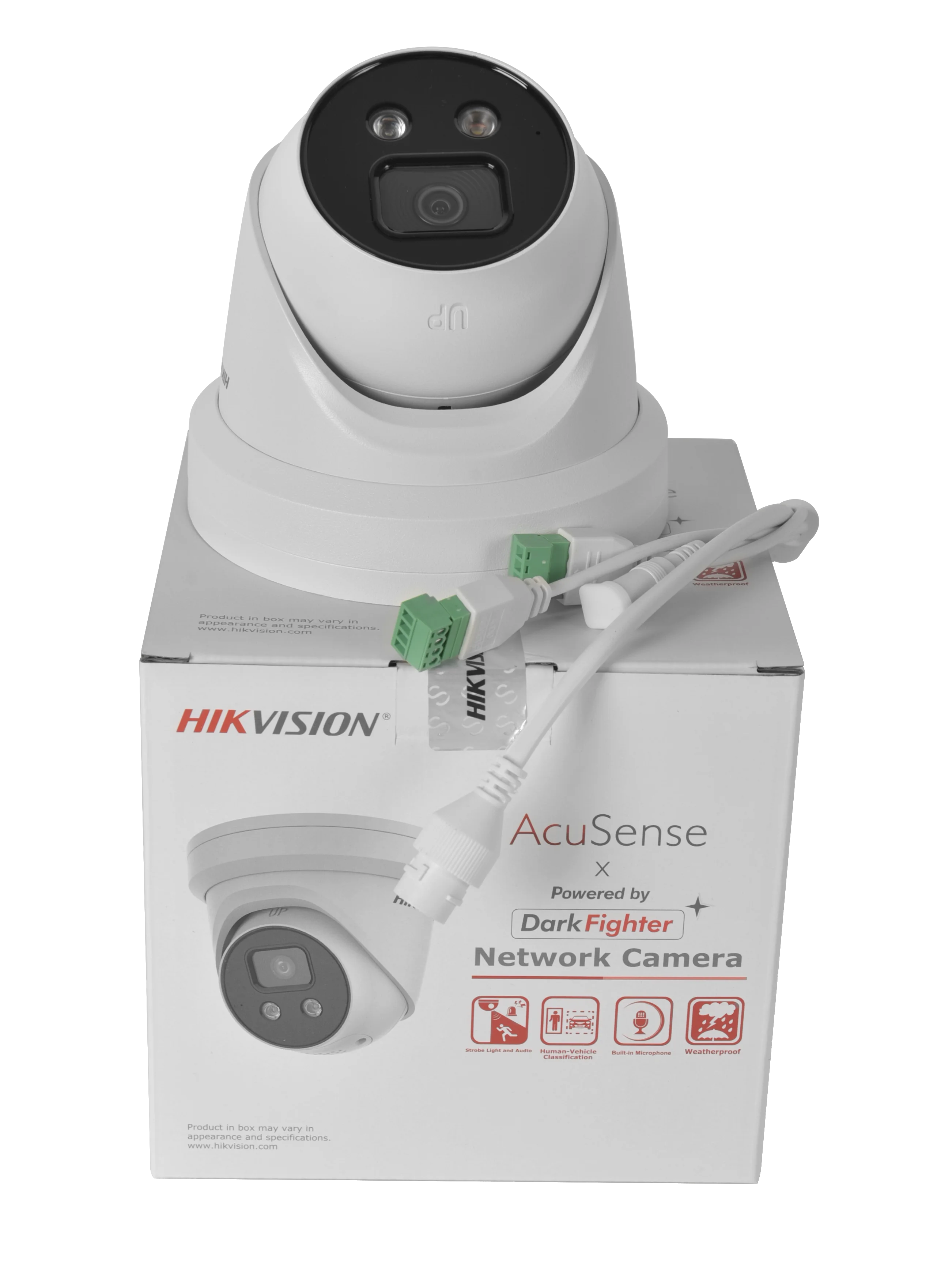 Hikvision kamera IP 8MP DS-2CD2386G2-ISU/SL 4K AcuSense PoE Lampu Sorot aktif dan Alarm Audio mikrofon bawaan Audio dua arah