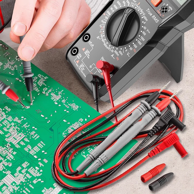 2 Pair Universal Multimetros Multimeter Test Leads Probes Cable Wires Test Lead Wire For AC DC LCD Digital Multimeters 20A