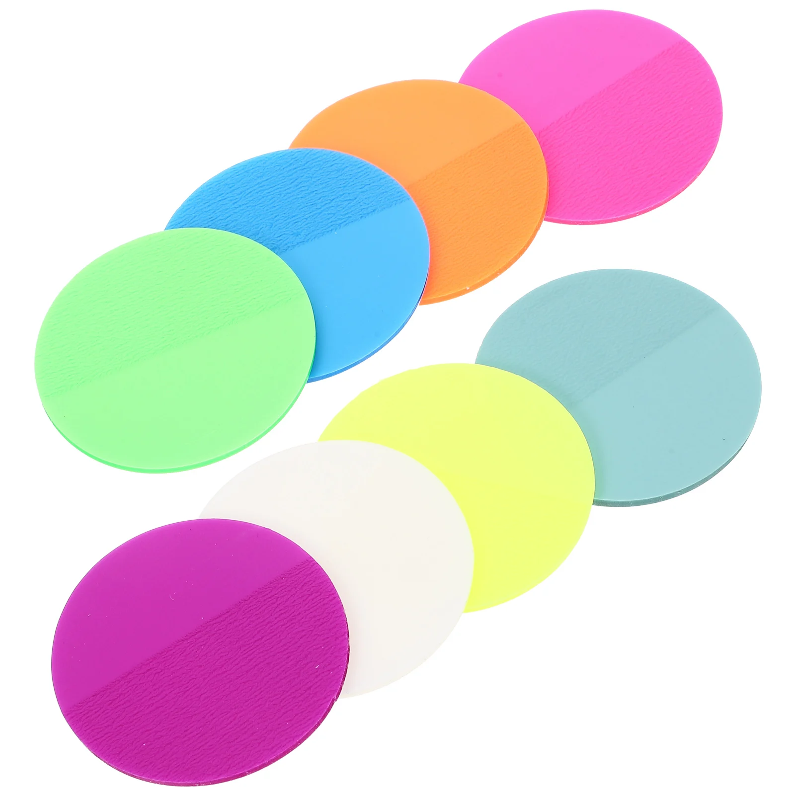 

1 set 1 Set Circular Memo Stickers Self-Adhesive Tearable Paper Memo Pads For School Office Home Use Portable Note Stickers