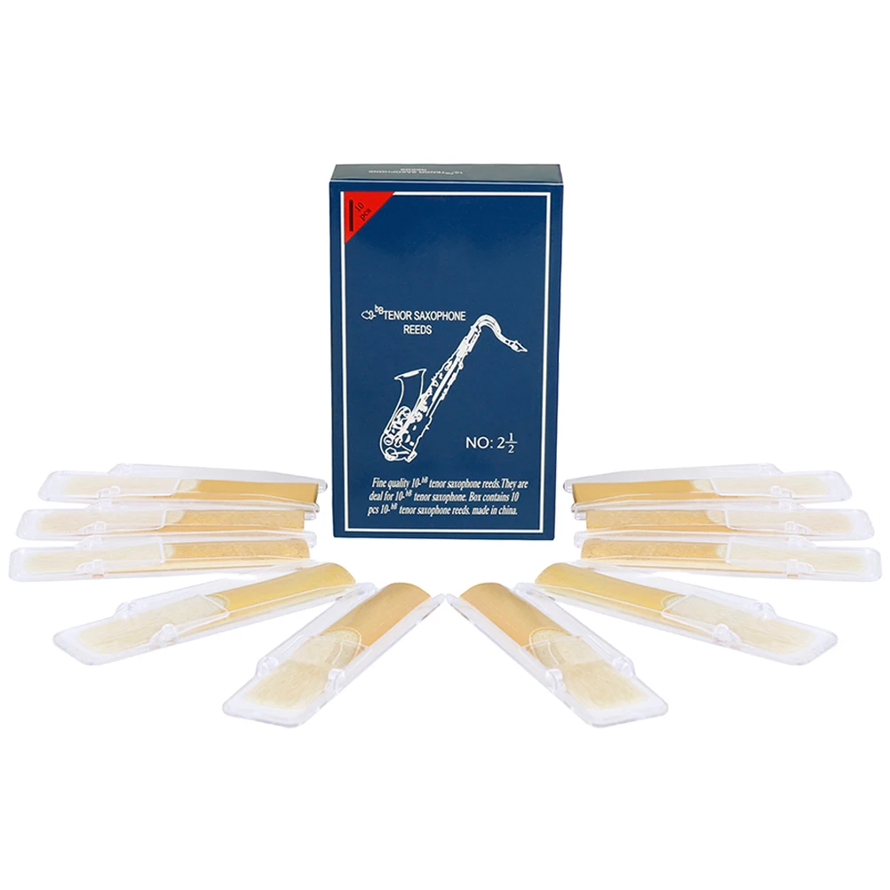 

10 Pcs Saxophone Alto Reeds Tenor Strength 2.5 Supplies Instrument Accessories Major