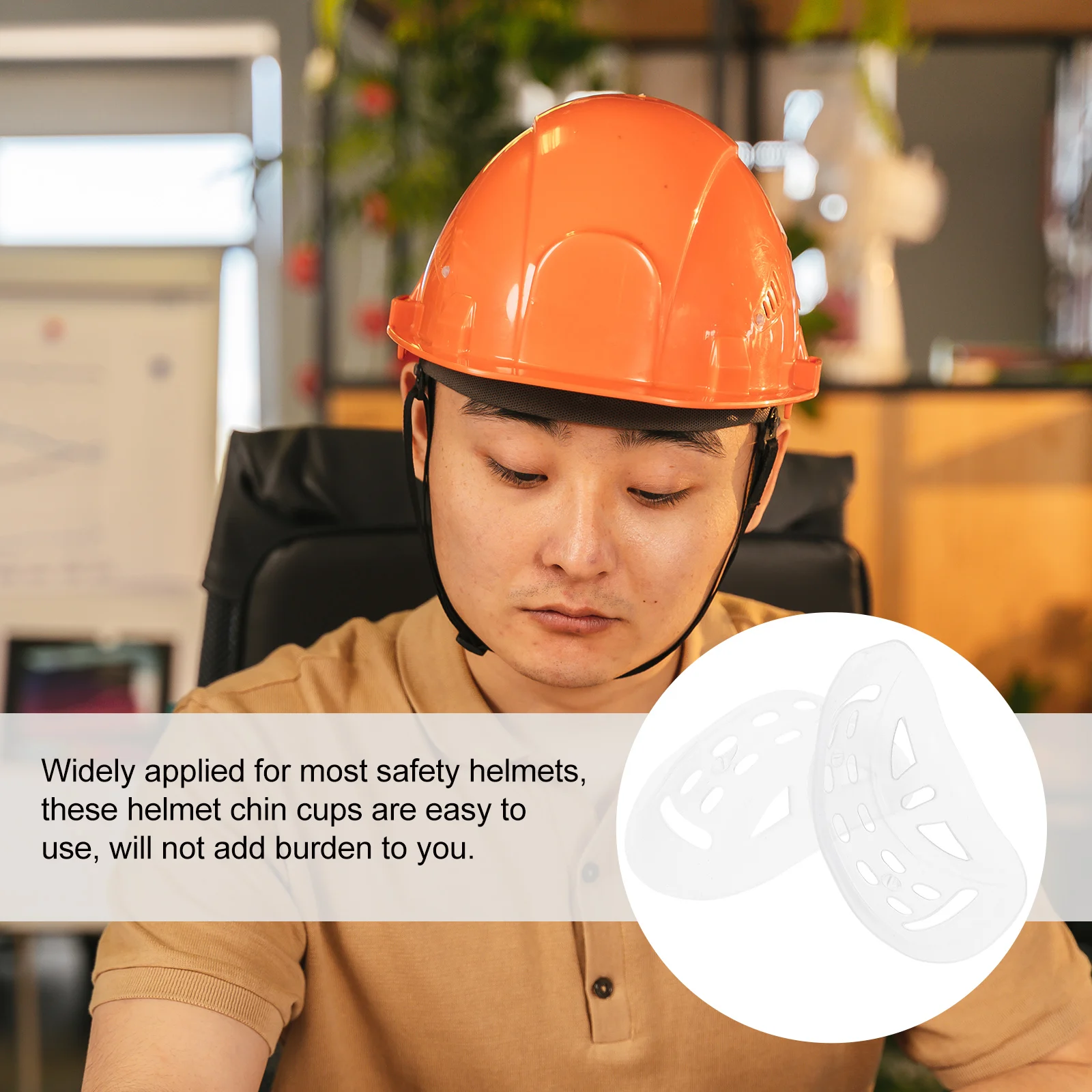 

10pcs Safety Hat Pads Cushions Hard Hat Chin Protector Cups Comfortable For Safety Helmets Chin Cushion
