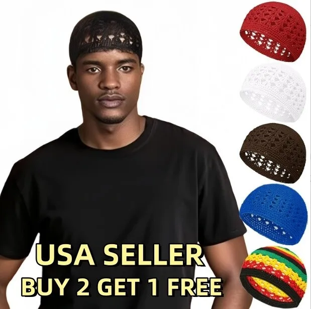 

Hollow Out Hair Net Rainbow Crochet Cap Fishnet Hairnet Snood Sleep Night Cover