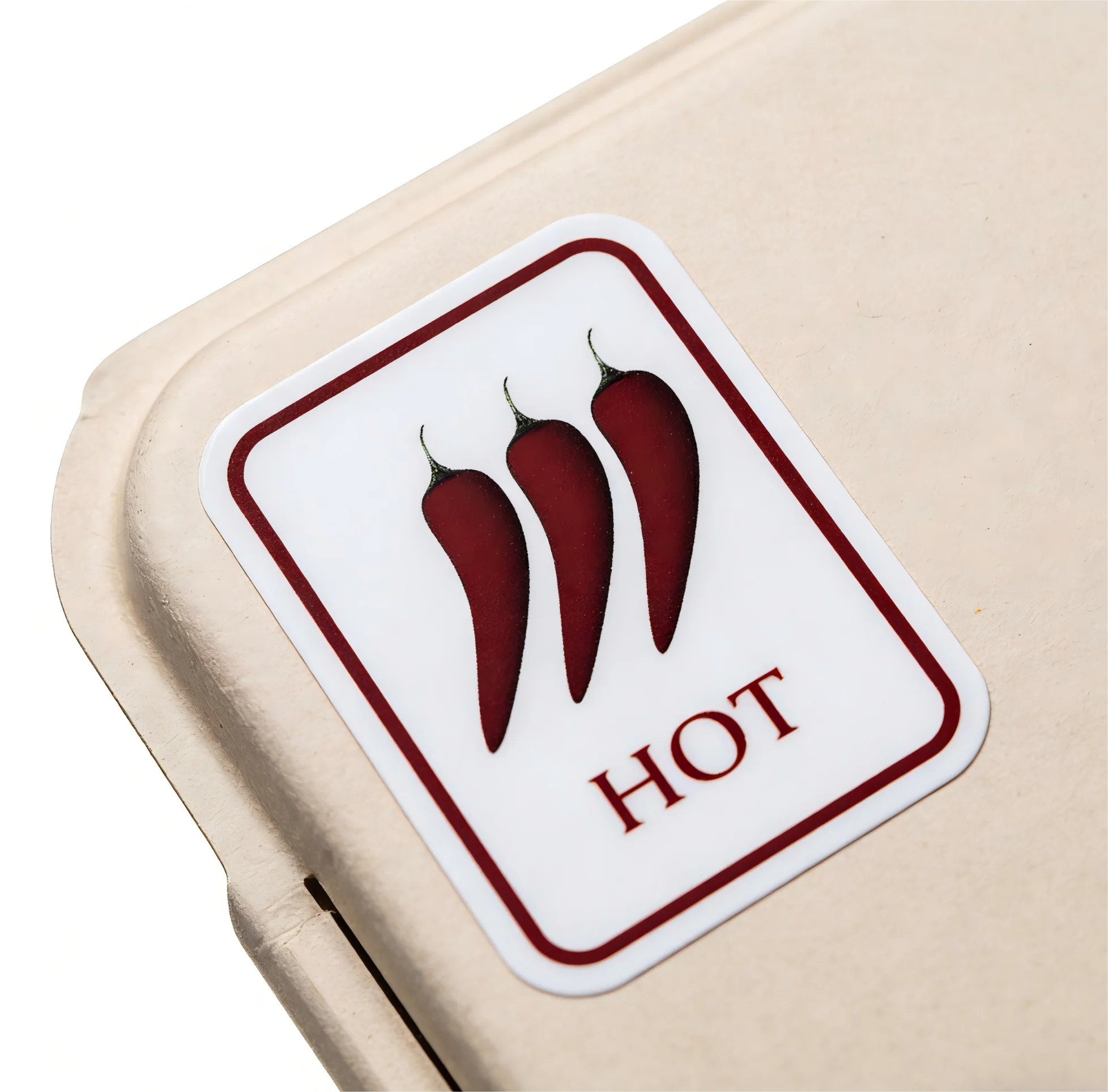 1/2*1.5 Inch Rode Chilipeper Stickers Zelfklevende Pittige Niveau Indicator Labels Pittige Stickers Supermarkt Food Warning Spi
