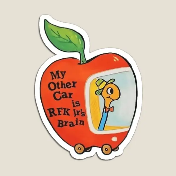 รถอื่นๆของฉันคือ Rfk Jr คือสมองผู้ถือแม่เหล็กน่ารักแม่เหล็กสําหรับตู้เย็นเด็กสติกเกอร์ตลกเด็กตกแต่งที่มีสีสัน