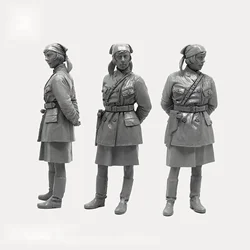 1/35 Resin White Model Resin Model Soviet War Female Soldiers Need To Manually Color The Model Free Shipping