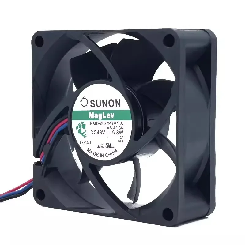 

New CPU Fan for SUNON PMD4807PTV1-A DC48V 5.8W Frequency Converter Cooling Fan 7025 7CM 70*70*25MM