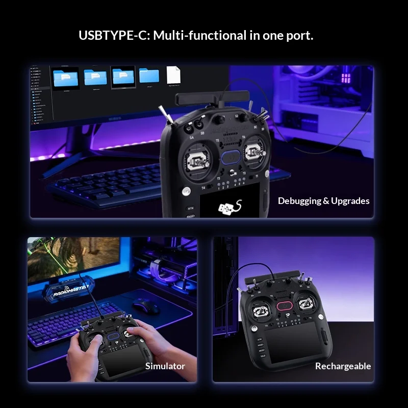 

TX16S MK3 ELRS 2.4G Radiomaster RC Transmitter V6 Hall Effect Gimbals Open Source System With X Band Module For RC FPV Boy Gifts