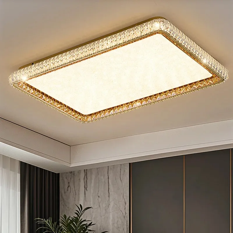 

Crystal ceiling light, living room master bedroom light 2025 new high-end modern minimalist room light whole house light fixture