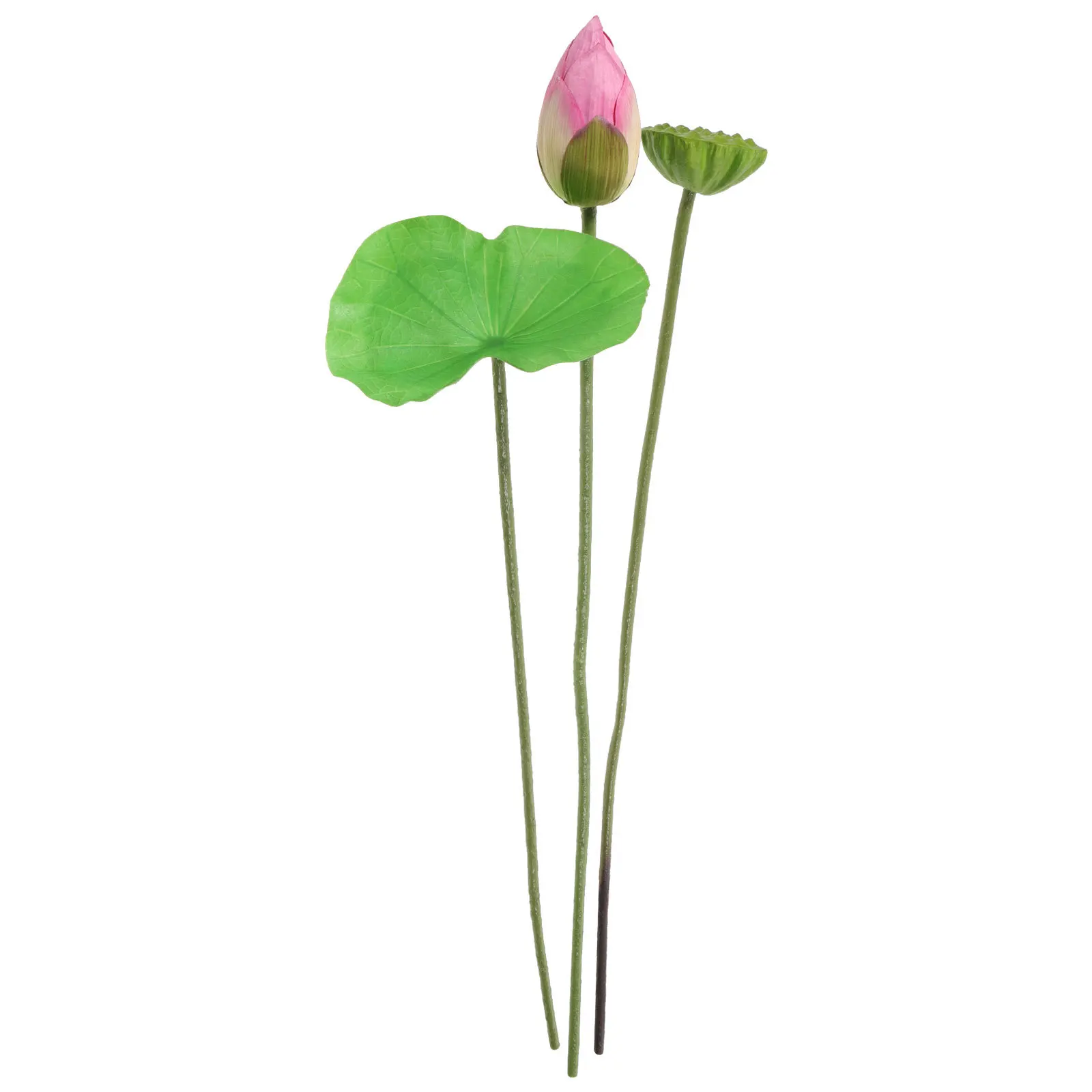 

1Set Artificial Lotus Leaf Pick Lifelike Water Lily Home Garden Pond Pool Decoration Fake Lotus Stems Artificial Water Lily