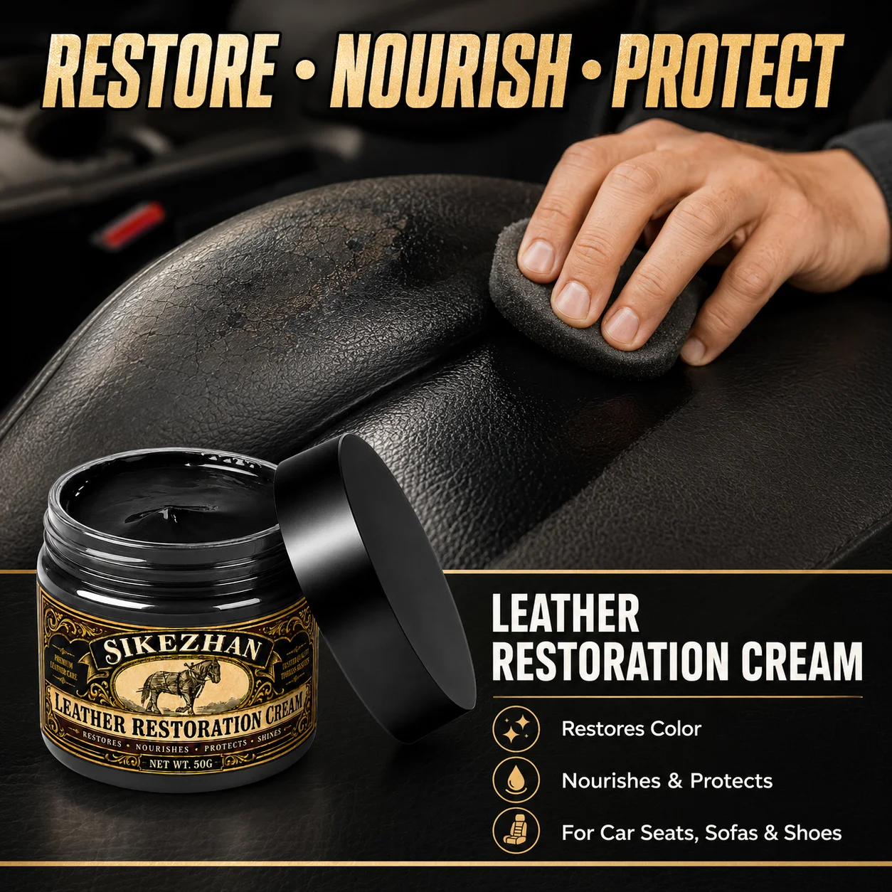 Car Leather Repair Kit Liquid Skin Recoloring Balm No Heat Repair Tool Auto Seat Holes Scratch Cracks Rips Restoration Set Shoes