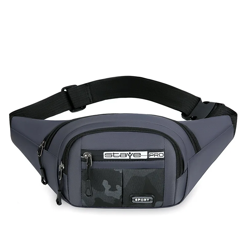 Men's Fashionable Multi-functional Fanny Pack, Light and Durable, Multi-pocket, Suitable for Outdoor Sports Travel Waist Pack view 4