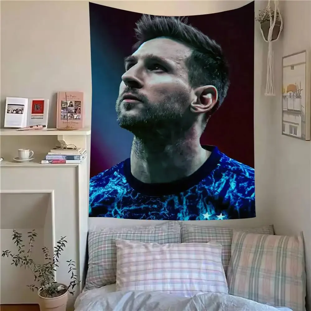 

Barcelona's Eternal Legend Tapestry Tapestry Kawaii Home Decor Wall Hanging Covering Cloth Bedroom Dorm Background Festival Gift
