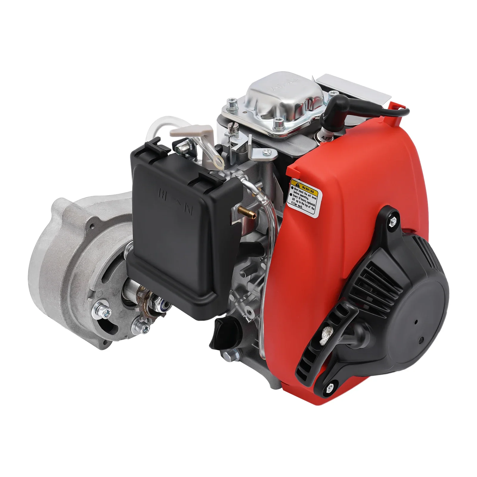 

53cc 4-Stroke Gas Motor Kit for Bicycle, 6800rpm Speed, 1.5kw Power, Hand-Pull Start, Great for 100cc Engine Modifications