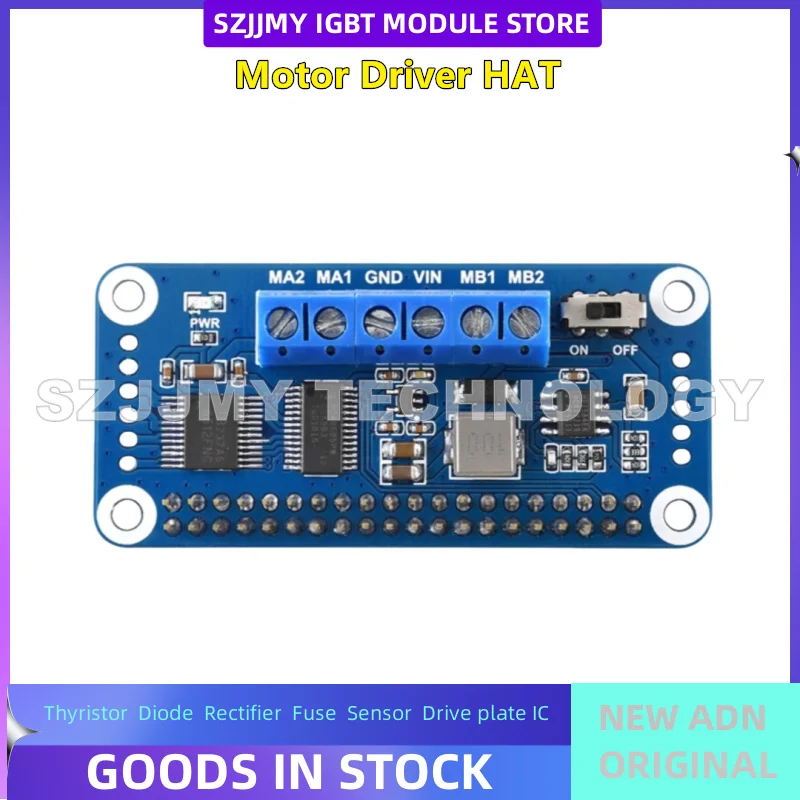

Raspberry Pi 4-го поколения 3b + TB6612FNG Плата расширения Модуль Плата драйвера двигателя Интерфейс I2C НОВЫЙ ОРИГИНАЛ НА СКЛАДЕ