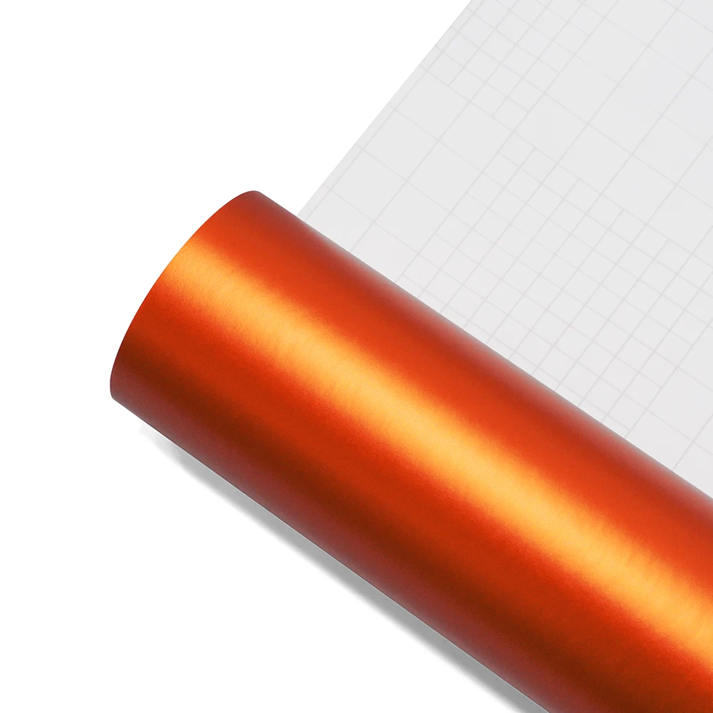 

Матовая атласная ледяная пленка, оранжевая автомобильная виниловая пленка, самоклеящаяся пленка для украшения кузова мотоцикла, аксессуары