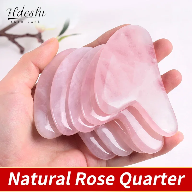 

Natural Stone Jade Gua Sha Facial Massage Tool for Beauty Scraping Skin Firming SPA Physical Therapy Face Roller