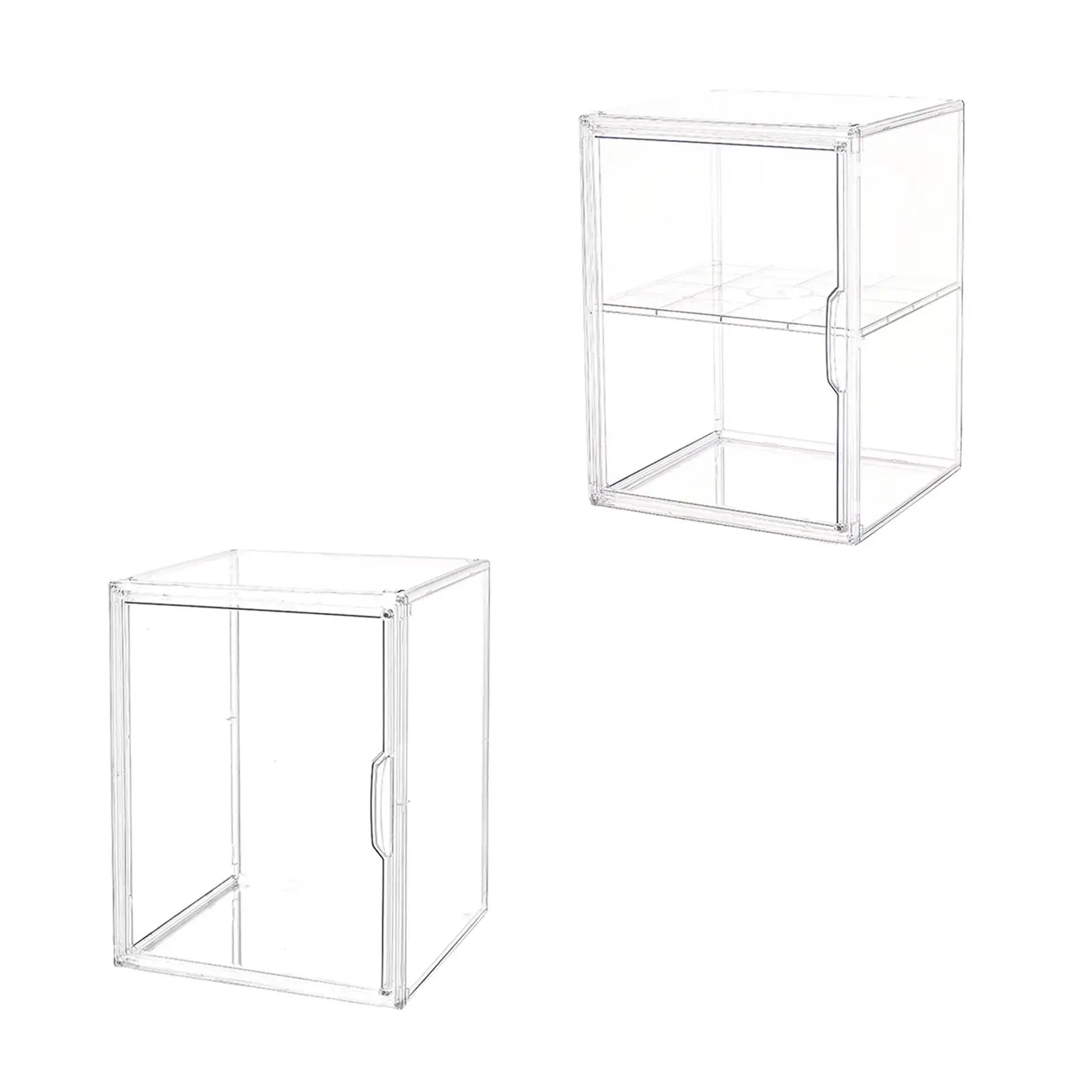 Model Display Case Action Figure Display Case Showcase Protection Box Dustproof Stackable Car Model Display Box for Minifigure