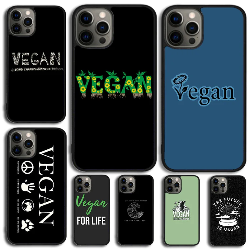 Vegan Vegetarian Phone Case For Samsung Galaxy S10 S22 S23 S24 Note 10 20 Lite S20 Plus S21 Ultra Back Cover